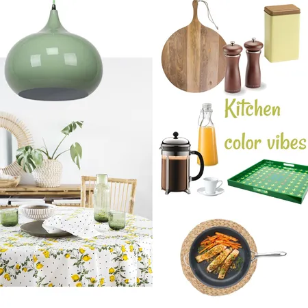 kitchen yellow & green Interior Design Mood Board by AndreeaKozma on Style Sourcebook