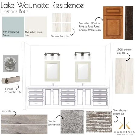 Lake Waunatta Residence - Upstairs Bath Interior Design Mood Board by kardiniainteriordesign on Style Sourcebook