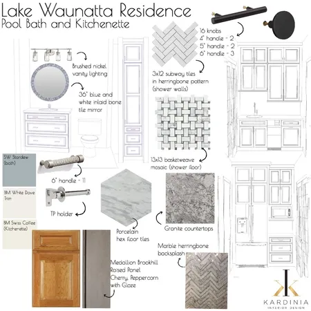 Lake Waunatta Residence - Upstairs and Downstairs Bathrooms Interior Design Mood Board by kardiniainteriordesign on Style Sourcebook