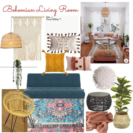 Bohemian Livingroom4 Interior Design Mood Board by louise.mulcahy11 on Style Sourcebook