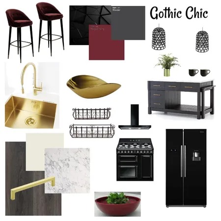 Gothic Chic Interior Design Mood Board by Anita Jenni on Style Sourcebook