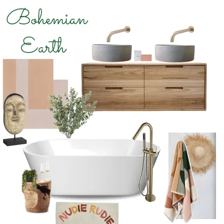 Bohemian Earth Interior Design Mood Board by saige on Style Sourcebook
