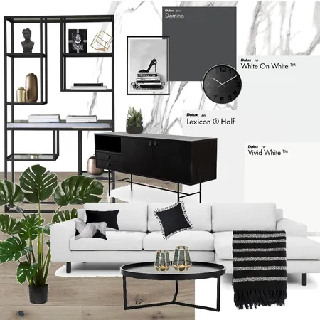 Achromatic Interior Design Mood Board by brittanyhomannz on Style Sourcebook