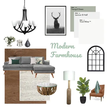 Modern Farmhouse Interior Design Mood Board by PaulaC on Style Sourcebook