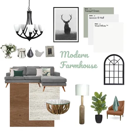 Modern Farmhouse Interior Design Mood Board by PaulaC on Style Sourcebook