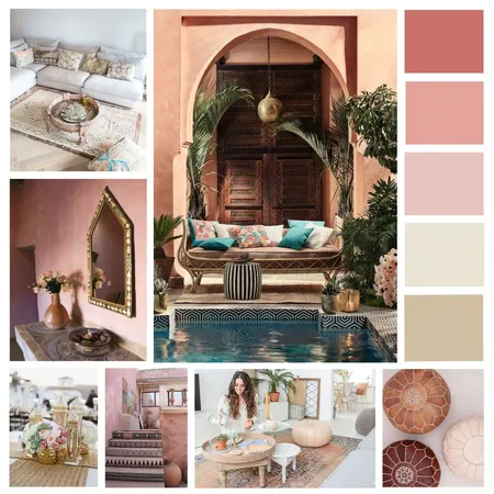 Module 3 Moroccan style Interior Design Mood Board by Astrid on Style Sourcebook