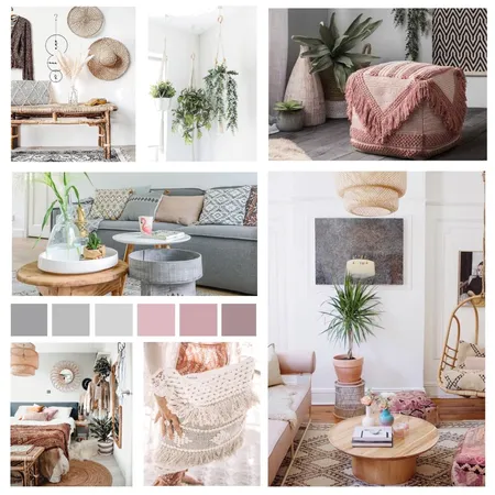 Module 3 Boho chic Interior Design Mood Board by Astrid on Style Sourcebook