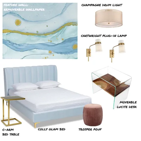 Client SS Bedroom Interior Design Mood Board by AinaCurated on Style Sourcebook