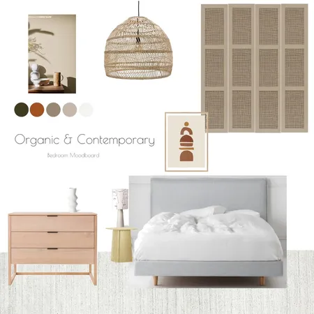 Organic & Contemporary Bedroom Interior Design Mood Board by Rozina on Style Sourcebook