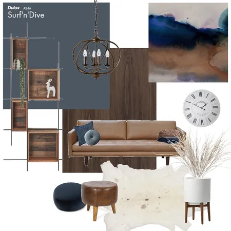 Blue Living Interior Design Mood Board by anitra on Style Sourcebook