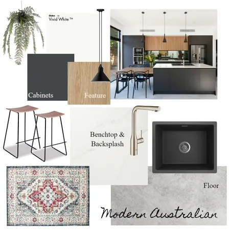 Modern Australian Kitchen Interior Design Mood Board by Helen Cawley on Style Sourcebook
