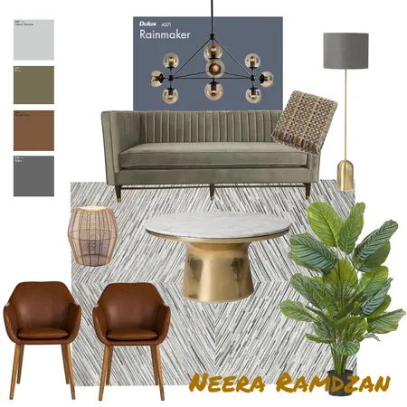 Modern Scandi/Mid-centry Living Room Interior Design Mood Board by Neera Ramdzan on Style Sourcebook