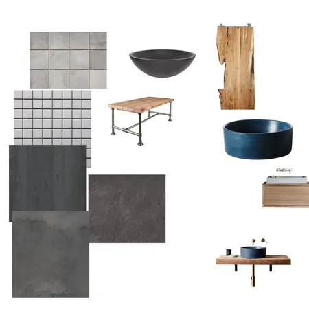 grey bathroom Interior Design Mood Board by mililobo on Style Sourcebook