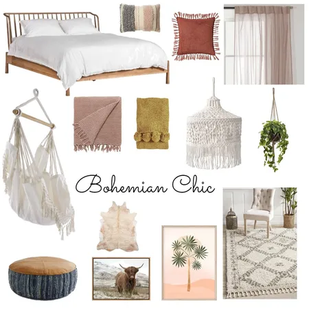 Bohemian Interior Design Mood Board by CHELSEASATHERLEY on Style Sourcebook