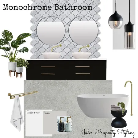 Monochrome bathroom Interior Design Mood Board by Juliebeki on Style Sourcebook