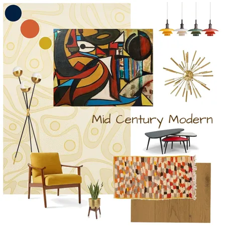 Mid Century Modern Interior Design Mood Board by eeliott on Style Sourcebook