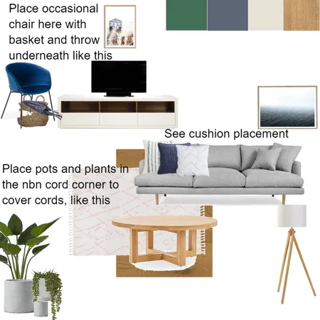 Anna Interior Design Mood Board by Rebecca White Style on Style Sourcebook