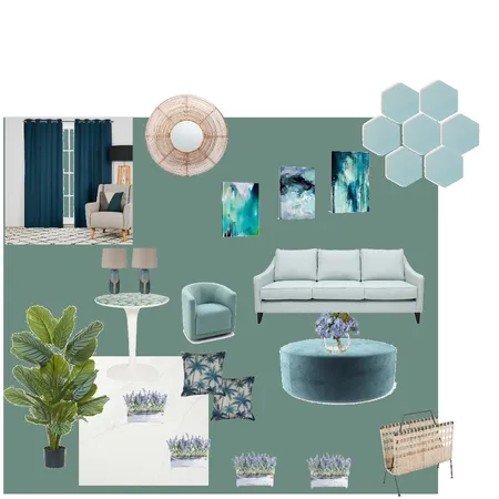 Analogous blue green Interior Design Mood Board by Cindylee on Style Sourcebook