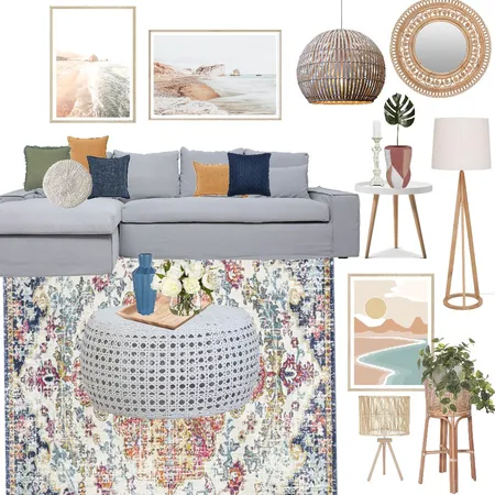 boho living room Interior Design Mood Board by angelamitrevska on Style Sourcebook