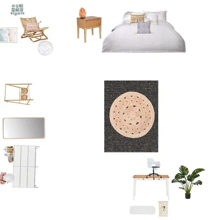 downstairs bedroom Interior Design Mood Board by mayaf on Style Sourcebook