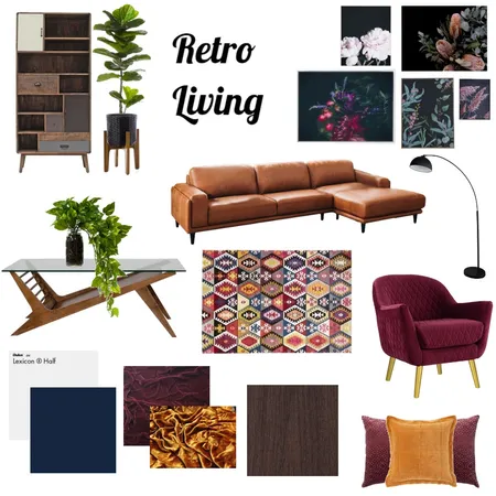 Retro Living Interior Design Mood Board by candiphoo on Style Sourcebook