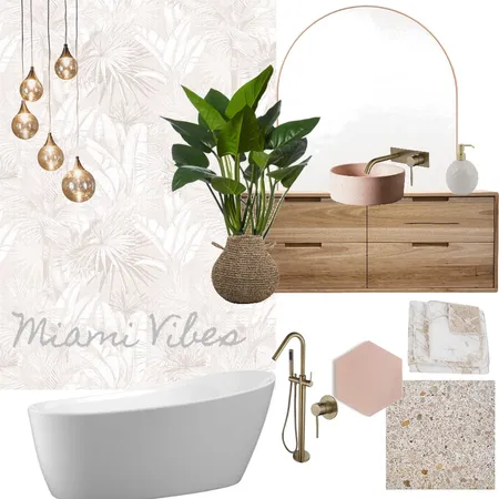 Miami Vibes Bathroom Interior Design Mood Board by Autumn & Raine Interiors on Style Sourcebook