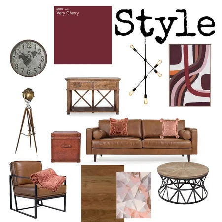 Industrial Living Interior Design Mood Board by Cecy on Style Sourcebook
