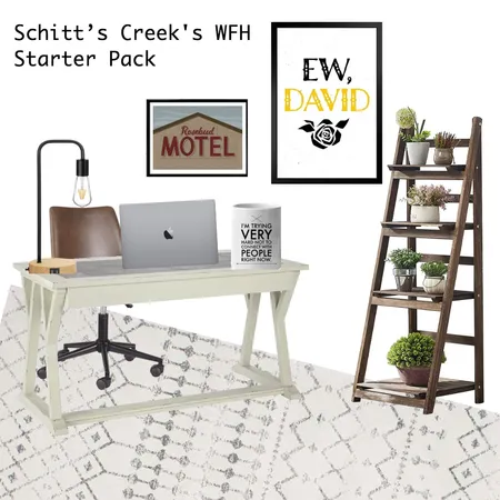Schitt’s Creek WFH Starter Pack Interior Design Mood Board by Drew Henry on Style Sourcebook