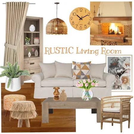 Rustic living room2 Interior Design Mood Board by DadaDesign on Style Sourcebook