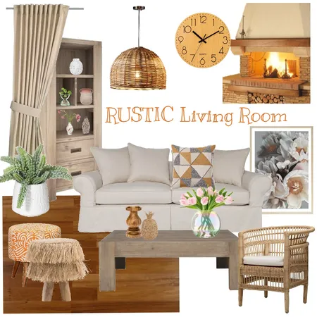 Rustic living room2 Interior Design Mood Board by DadaDesign on Style Sourcebook