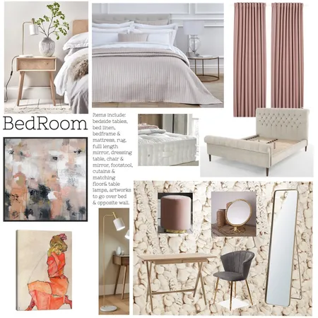 BedroomSpec Board Interior Design Mood Board by DebiAni on Style Sourcebook