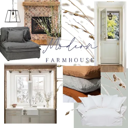 Modern Farmhouse Interior Design Mood Board by MollyStone on Style Sourcebook
