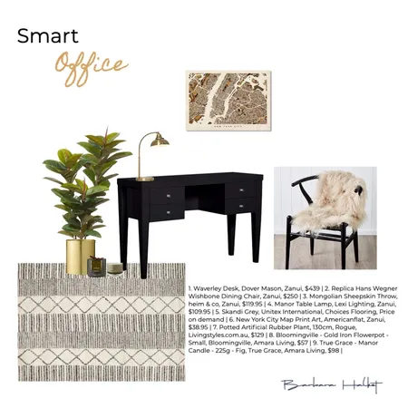 Smart Home Office Interior Design Mood Board by Barbara Halket Interiors on Style Sourcebook