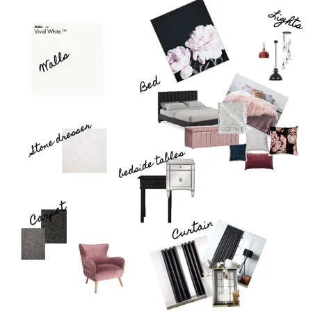Main Bedroom Interior Design Mood Board by Fitzy on Style Sourcebook