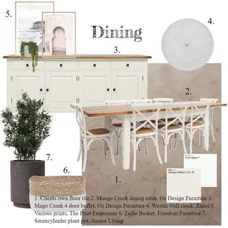 Kleidon dining Interior Design Mood Board by tmboyes on Style Sourcebook