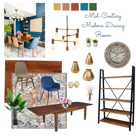 Mid century dining room Interior Design Mood Board by Grey Edrosa Interiors on Style Sourcebook