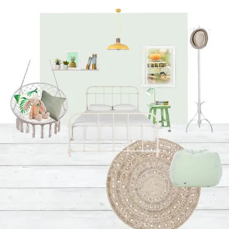 חדר נערה ירוק צהוב Interior Design Mood Board by livnatdoron on Style Sourcebook