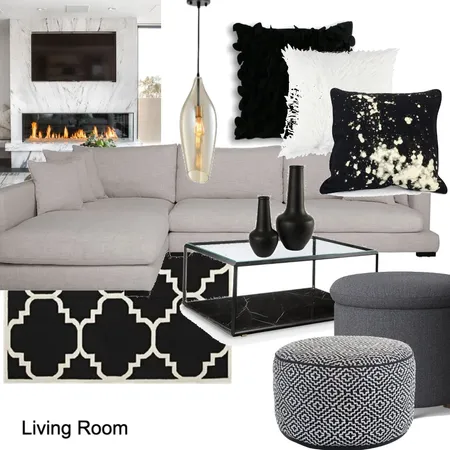 Assignment 9 - Living Room Interior Design Mood Board by Paballo on Style Sourcebook