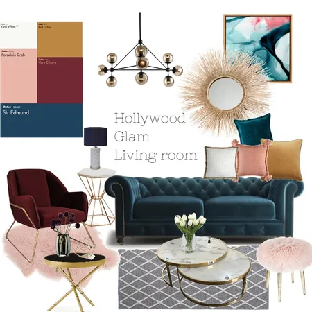 Glam living room Interior Design Mood Board by HyunaKIM on Style Sourcebook