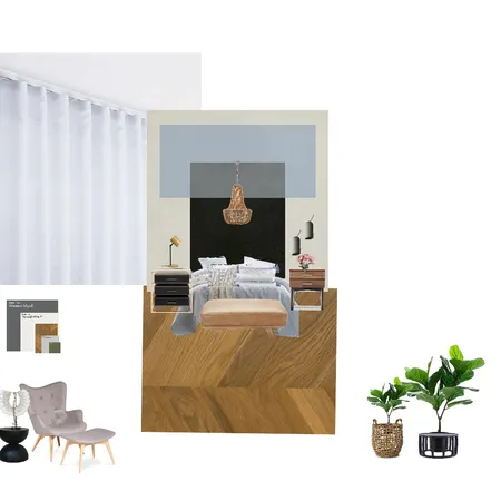 מונוכרום בוהו חדר שינה Interior Design Mood Board by mickyz on Style Sourcebook