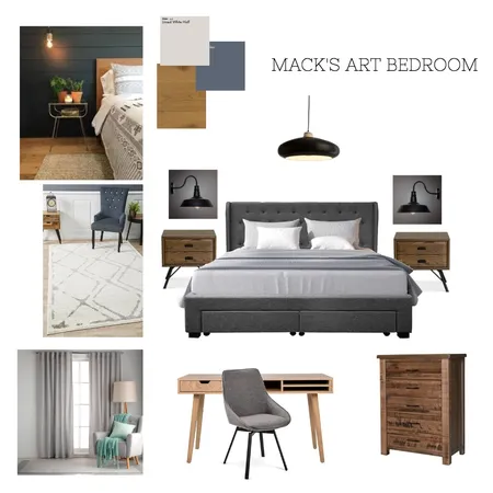 macks bedroom Interior Design Mood Board by marydipietro on Style Sourcebook