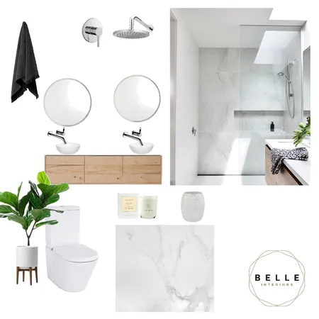 Ensuite Interior Design Mood Board by Belle Interiors on Style Sourcebook