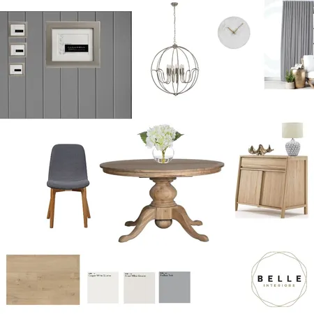 Contemporary- Coastal Dining Interior Design Mood Board by Belle Interiors on Style Sourcebook