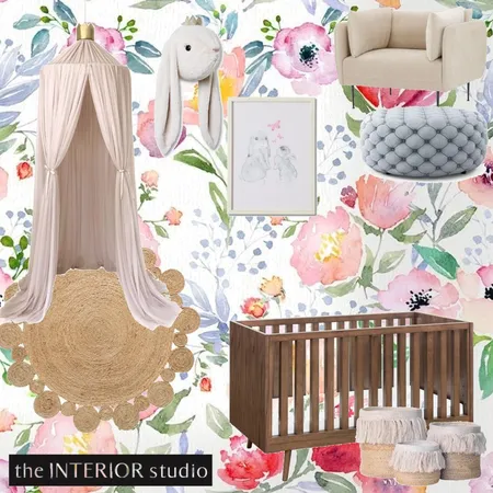 Little Girls Nursery Interior Design Mood Board by theinteriorstudio on Style Sourcebook