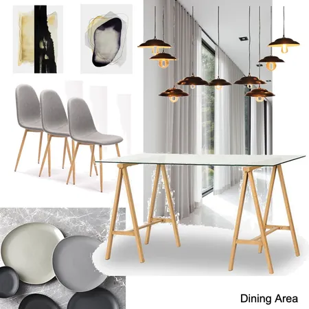 Assignment 9 - Dining Area Final Interior Design Mood Board by Paballo on Style Sourcebook