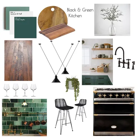 Green Kitchen Interior Design Mood Board by Lazuli Azul Designs on Style Sourcebook