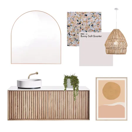 Blush Powder Room Interior Design Mood Board by Dilly Shack on Style Sourcebook