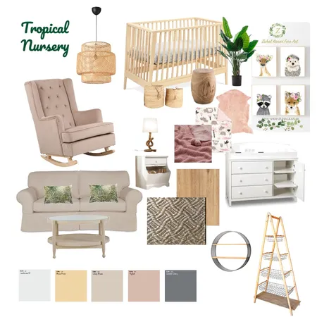 Tropical Nursery Interior Design Mood Board by MangoBanana on Style Sourcebook