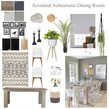 Dining room Accented Anochromatic Interior Design Mood Board by Hayloul79 on Style Sourcebook