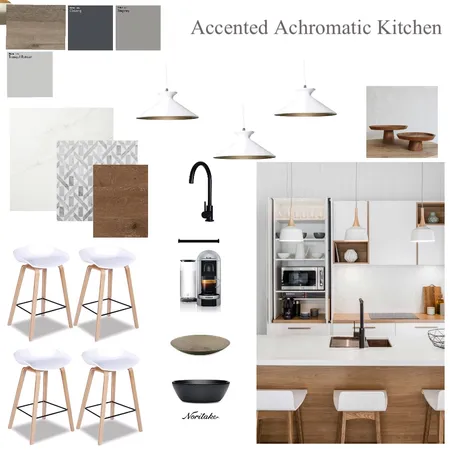 Accented achromatic kitchen Interior Design Mood Board by Hayloul79 on Style Sourcebook